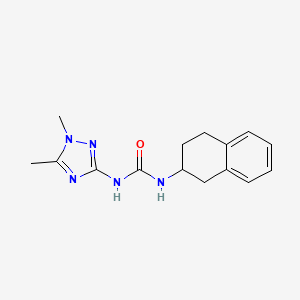 molecular formula C15H19N5O B4528346 N-(1,5-dimethyl-1H-1,2,4-triazol-3-yl)-N'-(1,2,3,4-tetrahydronaphthalen-2-yl)urea 