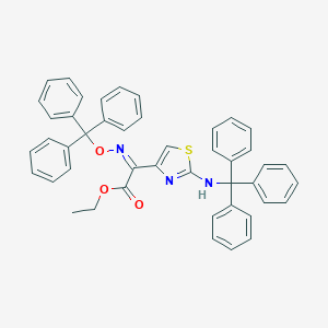 molecular formula C45H37N3O3S B045284 (Z)-2-[2-(Tritylamino)thiazol-4-yl]-2-(trityloxyimino)acetic Acid Ethyl Ester CAS No. 69689-86-7