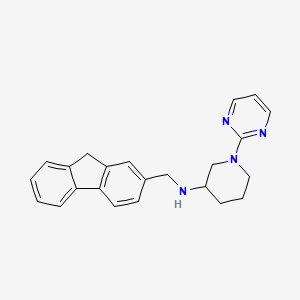 molecular formula C23H24N4 B4528415 N-(9H-fluoren-2-ylmethyl)-1-pyrimidin-2-ylpiperidin-3-amine 