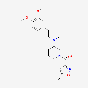 molecular formula C21H29N3O4 B4528662 N-[2-(3,4-dimethoxyphenyl)ethyl]-N-methyl-1-[(5-methyl-3-isoxazolyl)carbonyl]-3-piperidinamine 