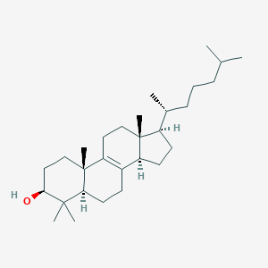 molecular formula C29H50O B045287 4,4-二甲基-5α-胆甾-8-烯-3β-醇 CAS No. 5241-24-7