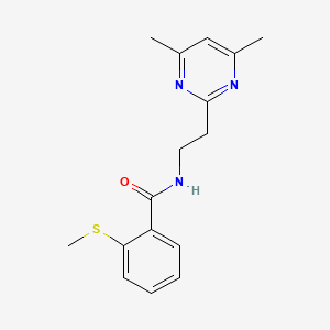molecular formula C16H19N3OS B4528888 N-[2-(4,6-dimethylpyrimidin-2-yl)ethyl]-2-methylsulfanylbenzamide 