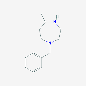molecular formula C13H20N2 B045289 1-Benzyl-5-methyl-1,4-diazepane CAS No. 150651-61-9