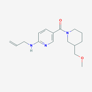 molecular formula C16H23N3O2 B4529139 N-allyl-5-{[3-(methoxymethyl)-1-piperidinyl]carbonyl}-2-pyridinamine 