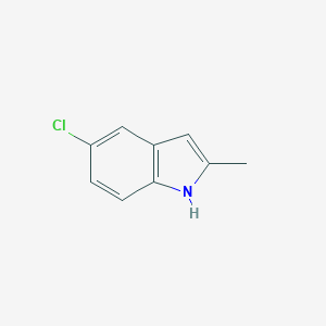 molecular formula C9H8ClN B045293 5-Chloro-2-methylindole CAS No. 1075-35-0
