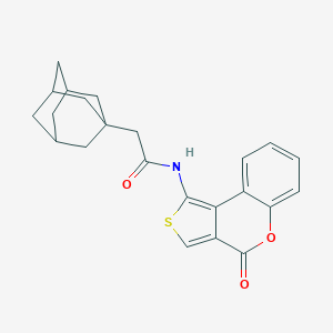 molecular formula C23H23NO3S B452935 2-(1-adamantyl)-N-(4-oxo-4H-thieno[3,4-c]chromen-1-yl)acetamide 
