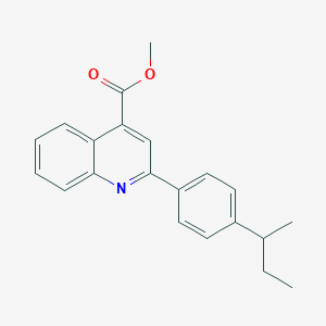 molecular formula C21H21NO2 B452967 Methyl 2-(4-sec-butylphenyl)-4-quinolinecarboxylate 