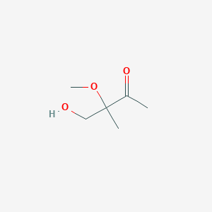 molecular formula C6H12O3 B045301 4-Hydroxy-3-methoxy-3-methylbutan-2-one CAS No. 114647-98-2