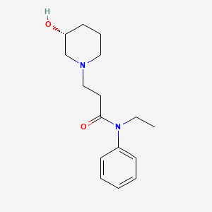 molecular formula C16H24N2O2 B4530490 N-ethyl-3-[(3R)-3-hydroxypiperidin-1-yl]-N-phenylpropanamide 