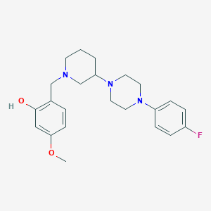 molecular formula C23H30FN3O2 B4530596 2-({3-[4-(4-fluorophenyl)-1-piperazinyl]-1-piperidinyl}methyl)-5-methoxyphenol 