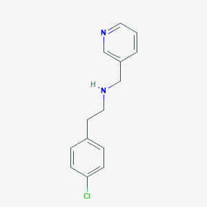 molecular formula C14H15ClN2 B045307 2-(4-氯苯基)-N-(吡啶-3-基甲基)乙胺 CAS No. 113248-68-3
