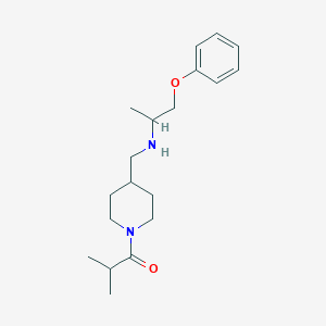 molecular formula C19H30N2O2 B4531118 N-[(1-isobutyrylpiperidin-4-yl)methyl]-1-phenoxypropan-2-amine 