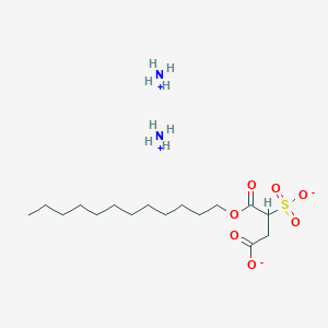 molecular formula C32H66N2O14S2 B045314 Diammonium 1-lauryl sulfosuccinate CAS No. 123776-54-5
