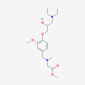 molecular formula C19H32N2O5 B4531518 Methyl 2-[[4-[3-(diethylamino)-2-hydroxypropoxy]-3-methoxyphenyl]methyl-methylamino]acetate 