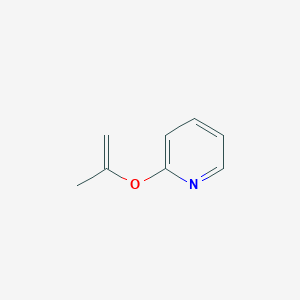 molecular formula C8H9NO B045321 PYRIDINE,2-[(1-METHYLETHENYL)OXY]-(9CI) CAS No. 111399-94-1