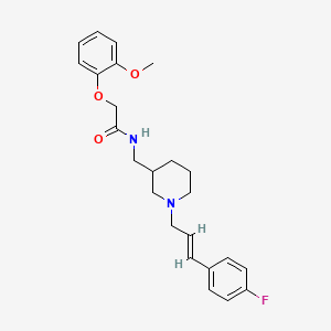molecular formula C24H29FN2O3 B4532371 N-({1-[(2E)-3-(4-fluorophenyl)-2-propen-1-yl]-3-piperidinyl}methyl)-2-(2-methoxyphenoxy)acetamide 