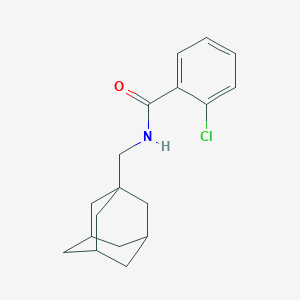 molecular formula C18H22ClNO B453263 N-[(adamantan-1-yl)methyl]-2-chlorobenzamide 