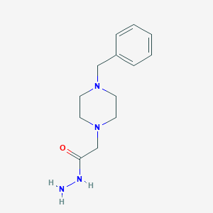 molecular formula C13H20N4O B045338 2-(4-Benzylpiperazin-1-yl)acetohydrazide CAS No. 24632-70-0