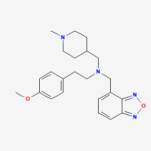 molecular formula C23H30N4O2 B4533879 N-(2,1,3-benzoxadiazol-4-ylmethyl)-2-(4-methoxyphenyl)-N-[(1-methylpiperidin-4-yl)methyl]ethanamine 