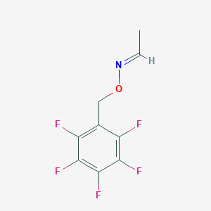 molecular formula C9H6F5NO B045341 Acetaldehyde-O-pentafluorobenzyloxime CAS No. 114611-59-5
