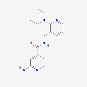 molecular formula C17H23N5O B4534486 N-[[2-(diethylamino)pyridin-3-yl]methyl]-2-(methylamino)pyridine-4-carboxamide 