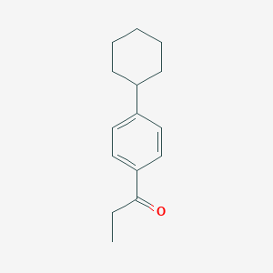 molecular formula C15H20O B453452 1-(4-Cyclohexylphenyl)propan-1-one CAS No. 59721-67-4