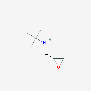 molecular formula C7H15NO B045352 (R)-3-tert-Butylamino-1,2-epoxypropane CAS No. 98048-85-2