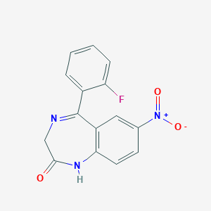 molecular formula C15H10FN3O3 B045355 Norflunitrazepam CAS No. 2558-30-7