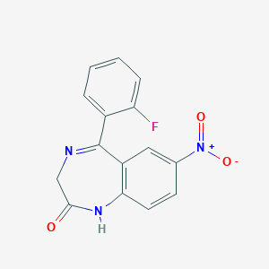 molecular formula C15H10FN3O3 B045355 去甲氟硝西泮 CAS No. 2558-30-7
