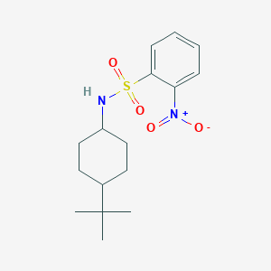 molecular formula C16H24N2O4S B4535512 N-(4-TERT-BUTYLCYCLOHEXYL)-2-NITROBENZENE-1-SULFONAMIDE 