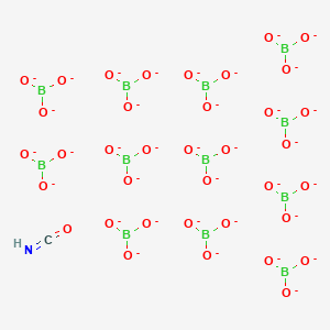 molecular formula CHB12NO37-36 B045359 Isocyanatoundecahydrododecaborate CAS No. 122423-76-1