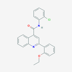 molecular formula C24H19ClN2O2 B4536108 N-(2-chlorophenyl)-2-(2-ethoxyphenyl)quinoline-4-carboxamide 