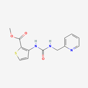 molecular formula C13H13N3O3S B4536185 METHYL 3-({[(2-PYRIDYLMETHYL)AMINO]CARBONYL}AMINO)-2-THIOPHENECARBOXYLATE 