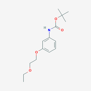 molecular formula C15H23NO4 B4536260 tert-butyl N-[3-(2-ethoxyethoxy)phenyl]carbamate 