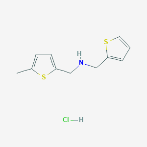 molecular formula C11H14ClNS2 B4536785 N-[(5-methylthiophen-2-yl)methyl]-1-thiophen-2-ylmethanamine;hydrochloride 