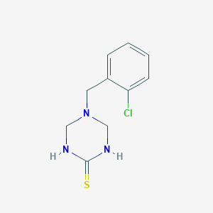 molecular formula C10H12ClN3S B4537172 5-(2-Chlorobenzyl)-1,3,5-triazinane-2-thione 
