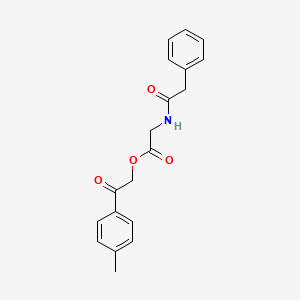 molecular formula C19H19NO4 B4537264 2-(4-METHYLPHENYL)-2-OXOETHYL 2-[(2-PHENYLACETYL)AMINO]ACETATE 