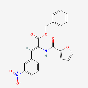 molecular formula C21H16N2O6 B4537363 benzyl (Z)-2-(furan-2-carbonylamino)-3-(3-nitrophenyl)prop-2-enoate 