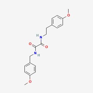 molecular formula C19H22N2O4 B4537455 N-[2-(4-methoxyphenyl)ethyl]-N'-[(4-methoxyphenyl)methyl]oxamide 