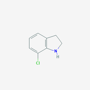 molecular formula C8H8ClN B045376 7-Chloroindoline CAS No. 114144-22-8
