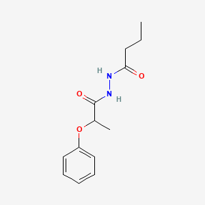 molecular formula C13H18N2O3 B4537758 N'-(2-phenoxypropanoyl)butanehydrazide 