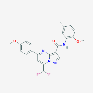 7-(difluoromethyl)-N-(2-methoxy-5-methylphenyl)-5-(4-methoxyphenyl)pyrazolo[1,5-a]pyrimidine-3-carboxamide