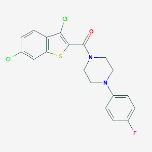 1-[(3,6-Dichloro-1-benzothien-2-yl)carbonyl]-4-(4-fluorophenyl)piperazine