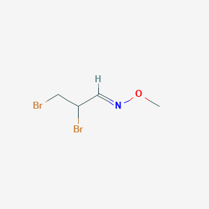molecular formula C4H5Br2NO B045379 2,3-Dibromoacrolein O-methyloxime CAS No. 113996-88-6