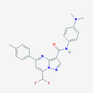 7-(difluoromethyl)-N-[4-(dimethylamino)phenyl]-5-(4-methylphenyl)pyrazolo[1,5-a]pyrimidine-3-carboxamide