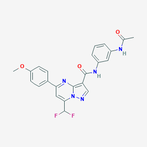 N-[3-(acetylamino)phenyl]-7-(difluoromethyl)-5-(4-methoxyphenyl)pyrazolo[1,5-a]pyrimidine-3-carboxamide