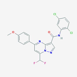 N-(2,5-dichlorophenyl)-7-(difluoromethyl)-5-(4-methoxyphenyl)pyrazolo[1,5-a]pyrimidine-3-carboxamide