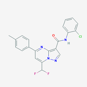 N-(2-chlorophenyl)-7-(difluoromethyl)-5-(4-methylphenyl)pyrazolo[1,5-a]pyrimidine-3-carboxamide