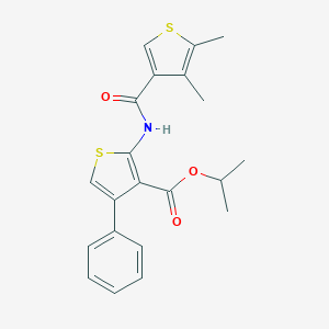 Isopropyl 2-{[(4,5-dimethyl-3-thienyl)carbonyl]amino}-4-phenyl-3-thiophenecarboxylate