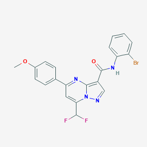 N-(2-bromophenyl)-7-(difluoromethyl)-5-(4-methoxyphenyl)pyrazolo[1,5-a]pyrimidine-3-carboxamide